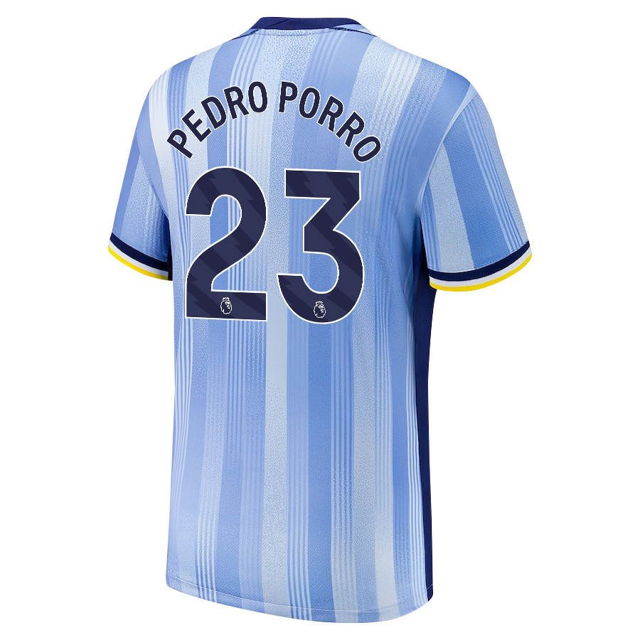 Pedro Porro 23 Tottenham Hotspur 2024/25 Away Men Jersey – Blue