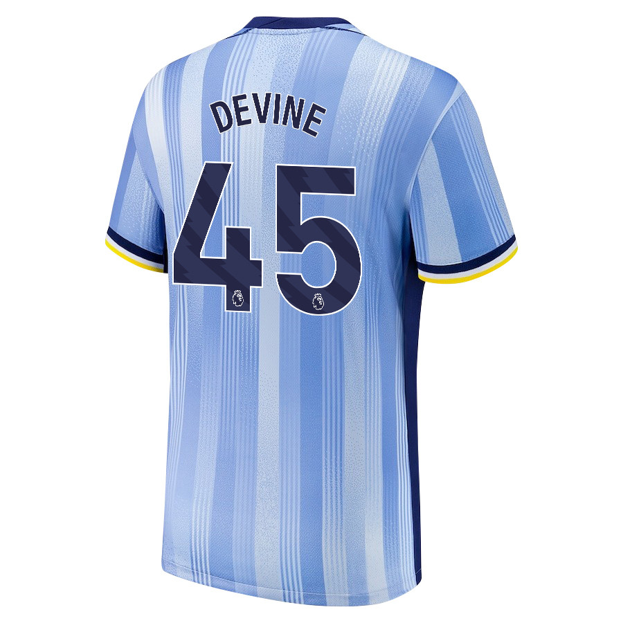 Alfie Devine 45 Tottenham Hotspur 2024/25 Away Men Jersey – Blue
