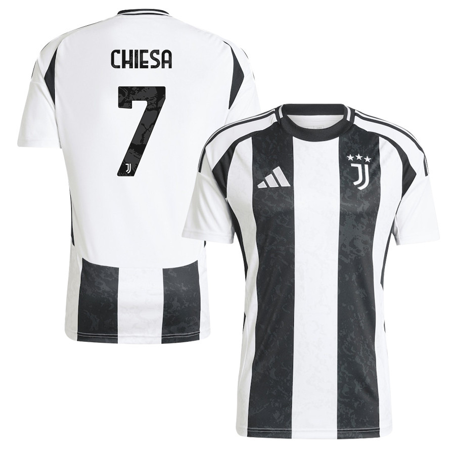 Federico Chiesa 7 Juventus 2024/25 Home Men Jersey – White