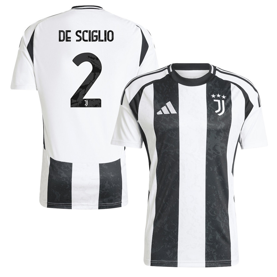 Mattia De Sciglio 2 Juventus 2024/25 Home Men Jersey – White