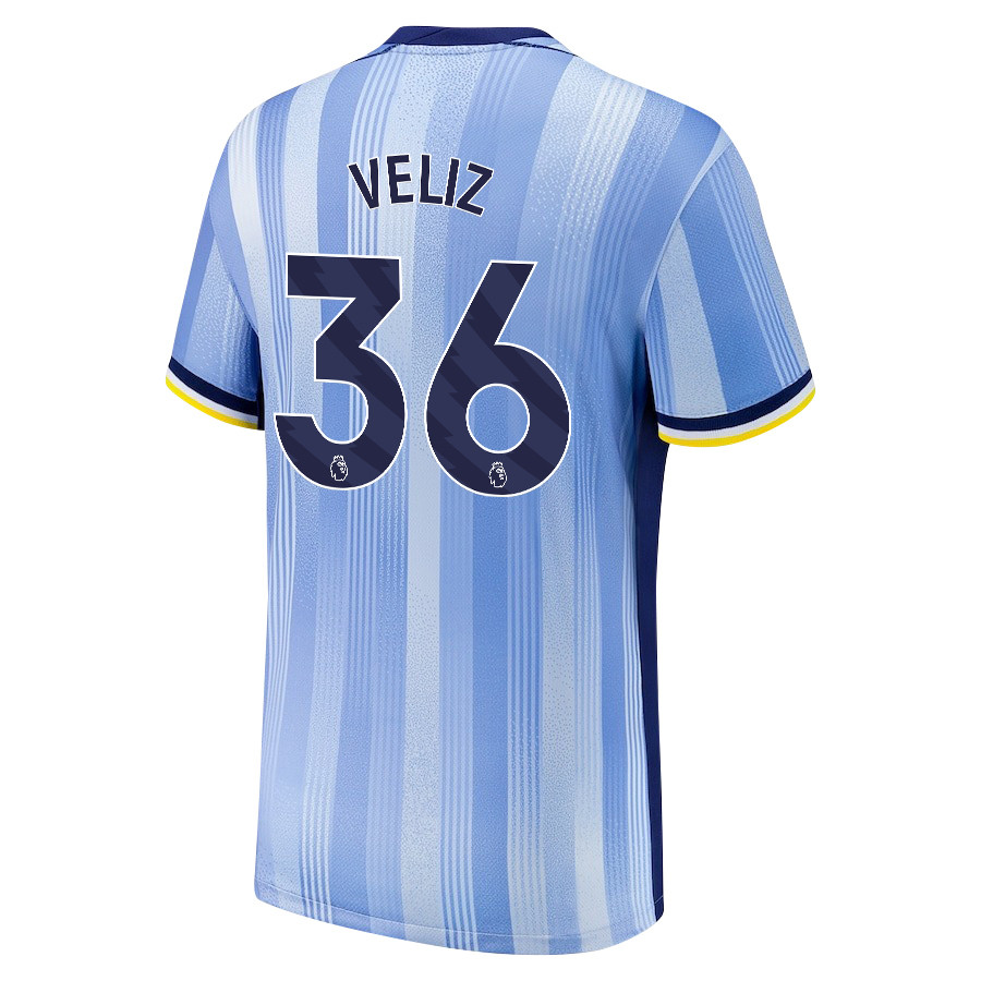 Alejo Veliz 36 Tottenham Hotspur 2024/25 Away Men Jersey – Blue