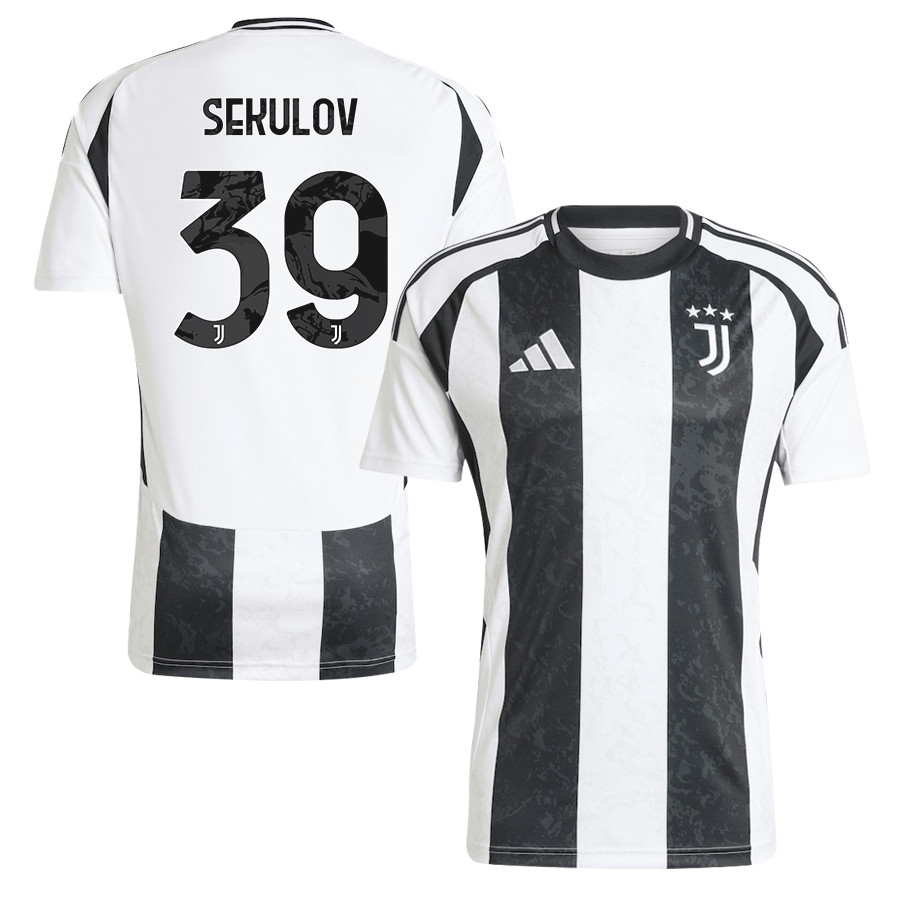 Nikola Sekulov 39 Juventus 2024/25 Home Men Jersey – White