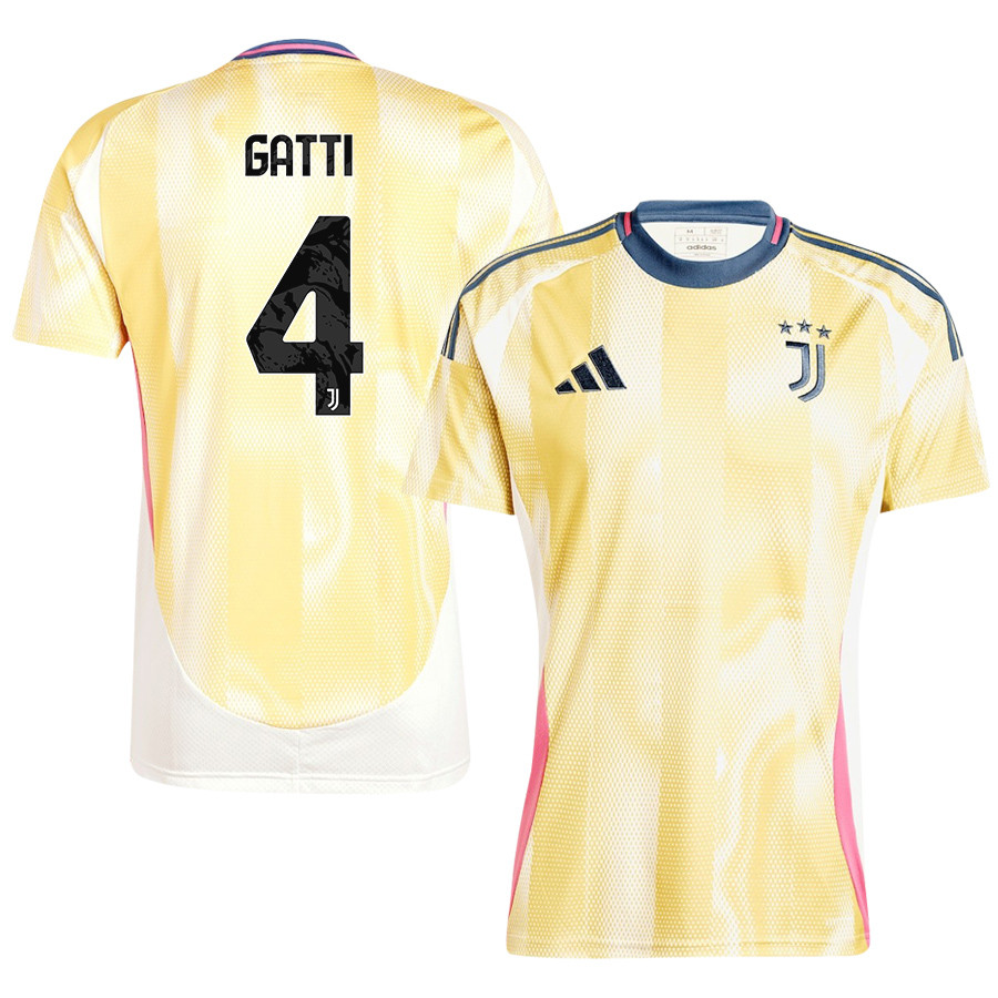 Federico Gatti 4 Juventus 2024/25 Away Men Jersey – Yellow