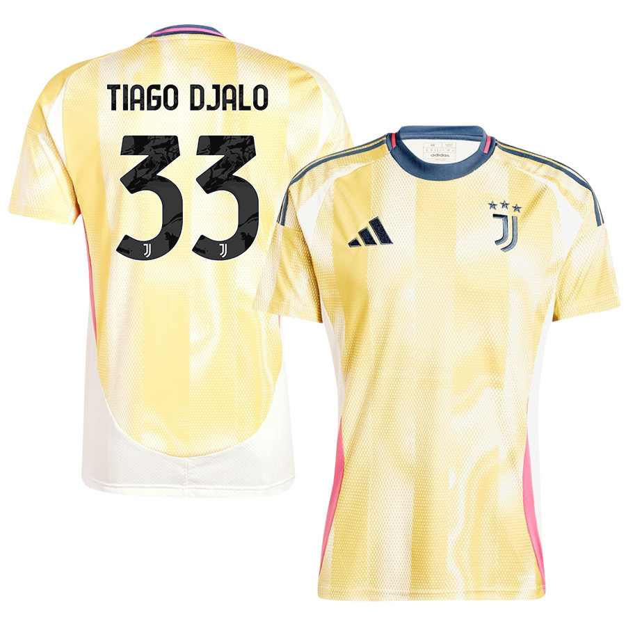 Tiago Djal 33 Juventus 2024/25 Away Men Jersey – Yellow
