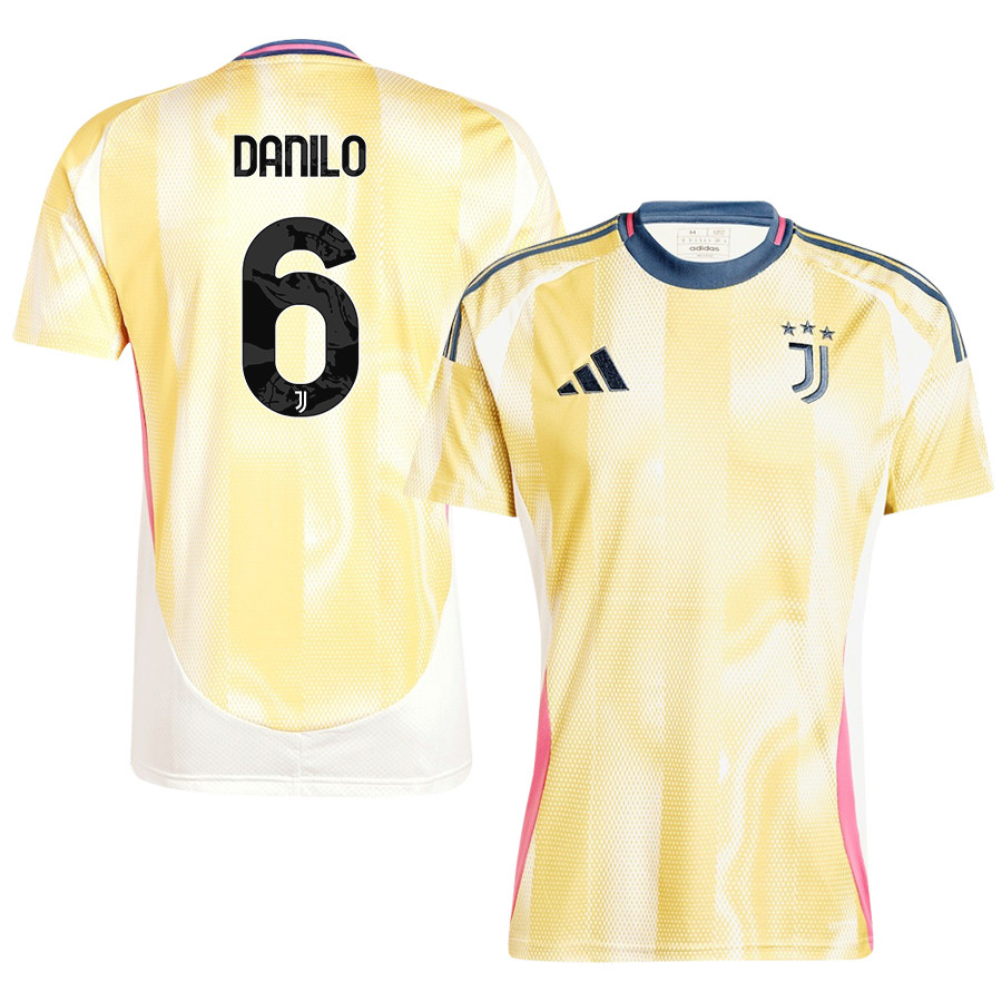 Danilo 6 Juventus 2024/25 Away Men Jersey – Yellow