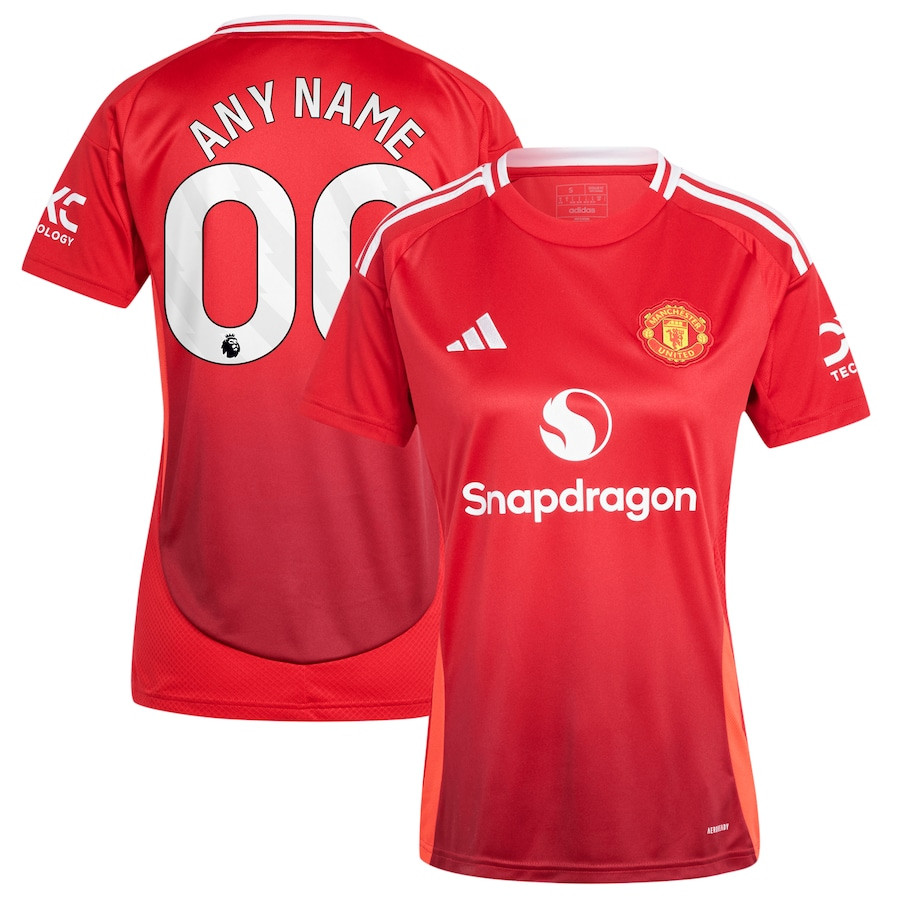 Manchester United 2024/25 Home Women Custom Jersey – Red