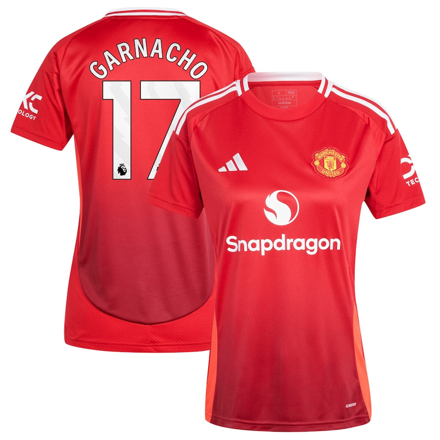 Alejandro Garnacho 17 Manchester United 2024/25 Home Women Jersey – Red