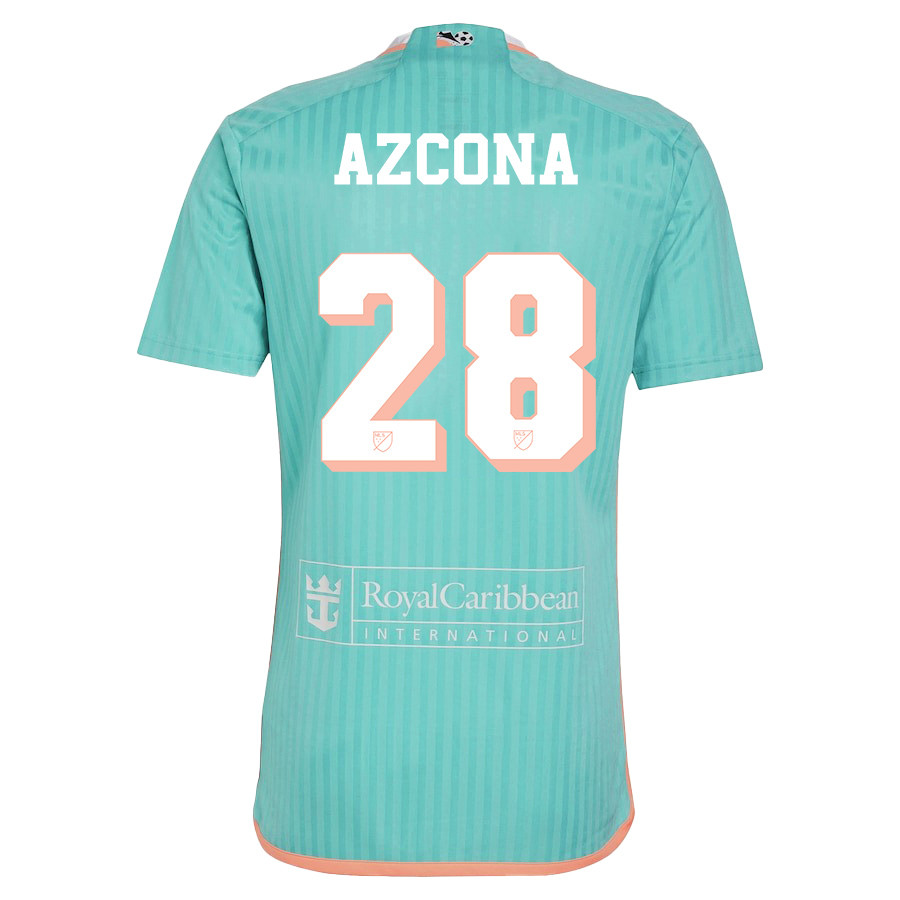 Edison Azcona 28 Inter Miami CF 2024 Archive Men Jersey – Aqua