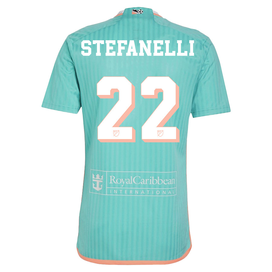 Nicols Stefanelli 22 Inter Miami CF 2024 Archive Men Jersey – Aqua
