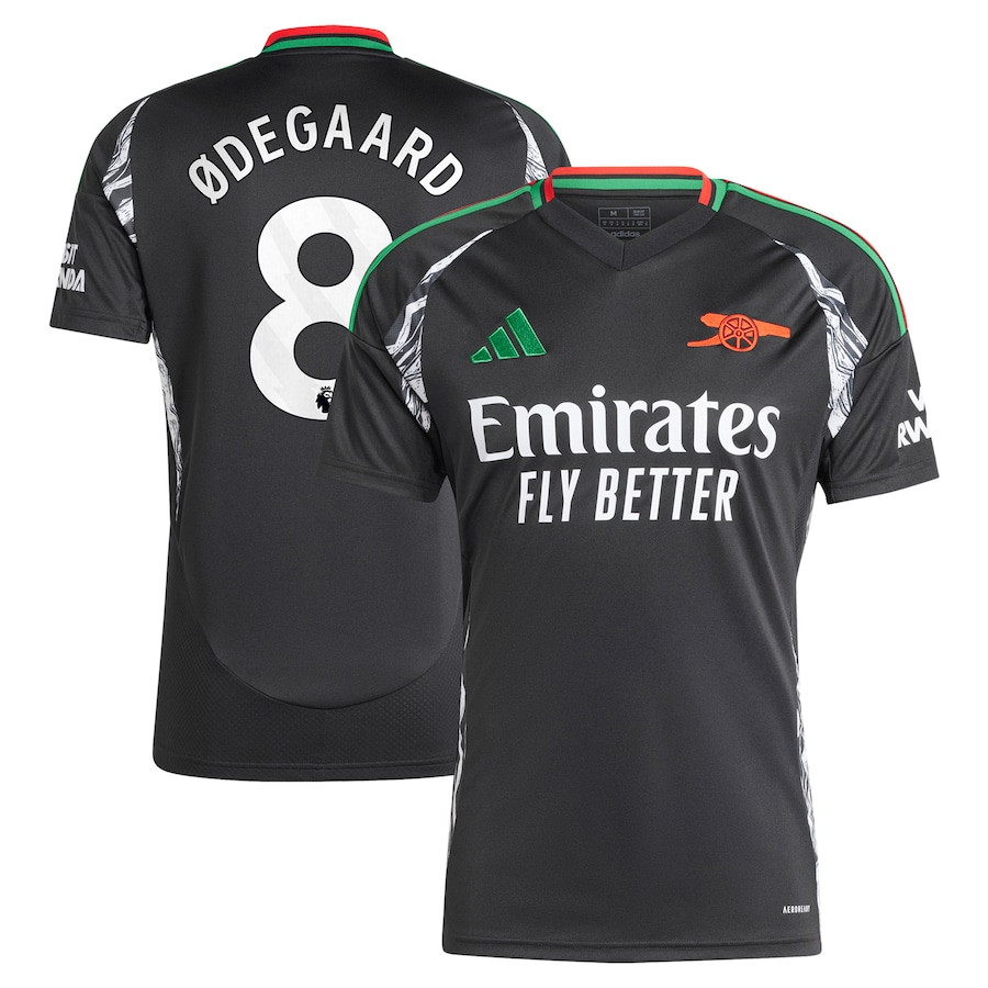 Martin degaard 8 Arsenal 2024/25 Away Men Jersey – Black