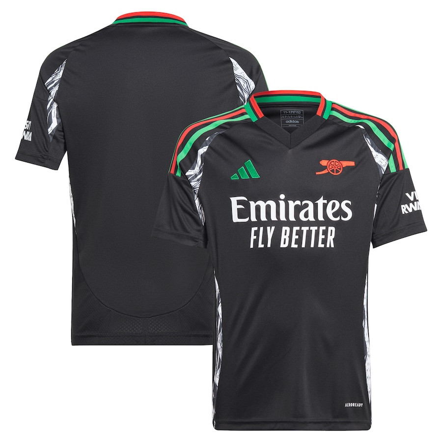 Arsenal 2024/25 Away YOUTH Jersey – Black