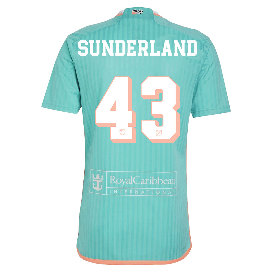 Lawson Sunderland 43 Inter Miami CF 2024 Archive Men Jersey – Aqua