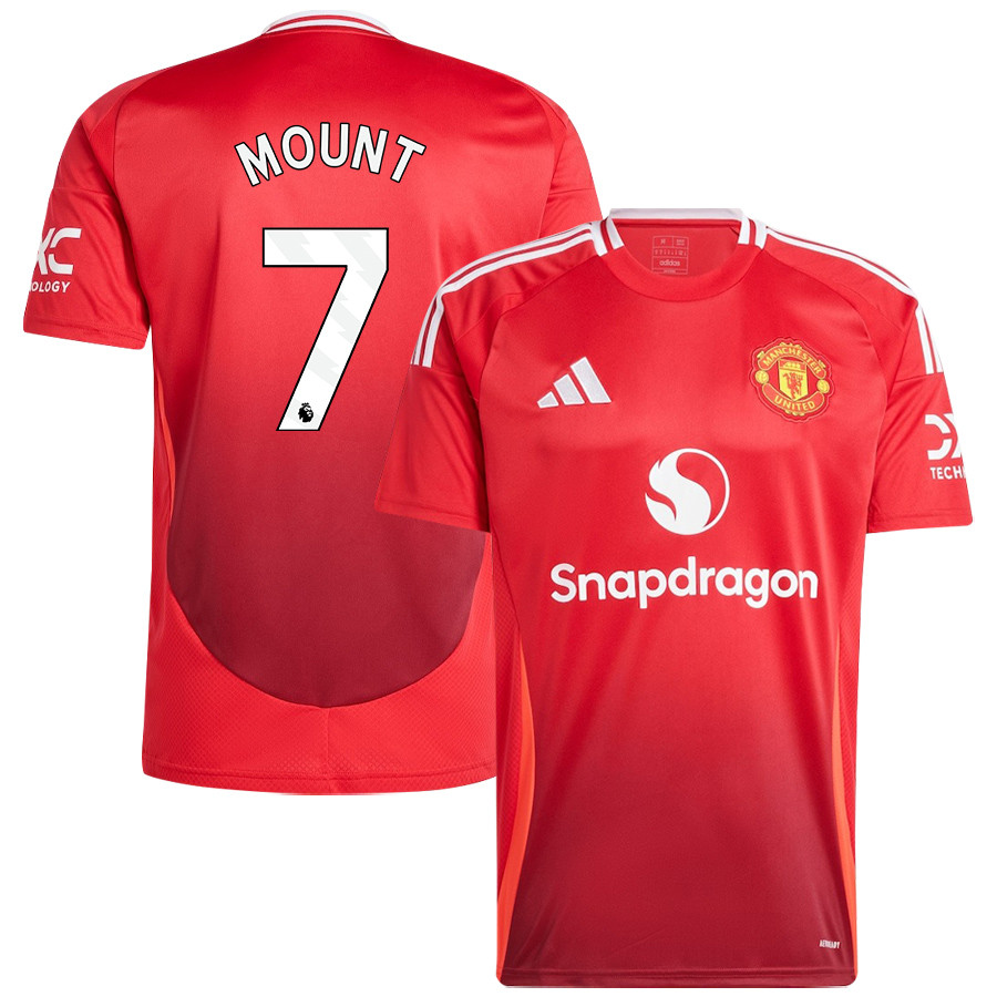 Mason Mount 7 Manchester United 2024/25 Home Jersey – Men, Red