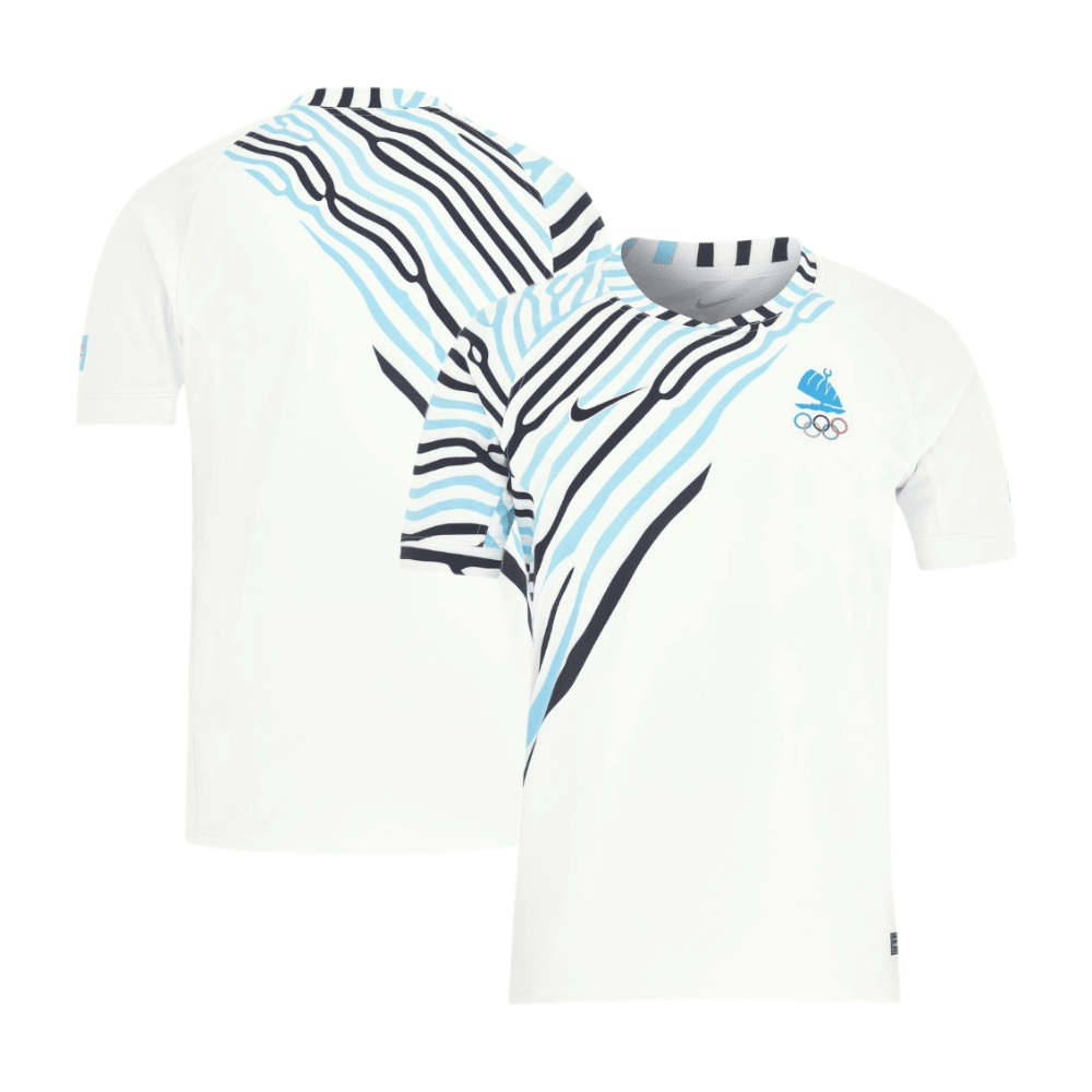 Fiji Sevens Rugby Home Olympic Games Paris 2024 Jersey – White