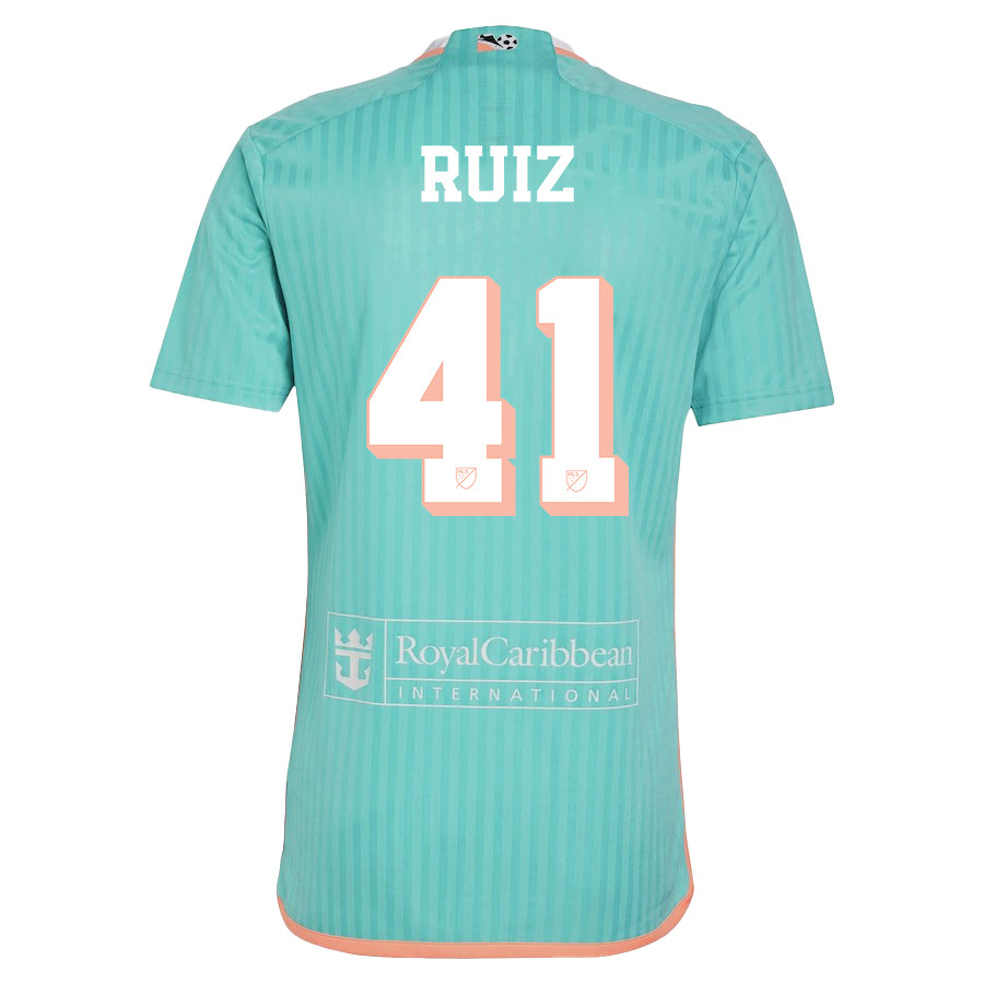 David Ruiz 41 Inter Miami CF 2024 Archive Men Jersey – Aqua