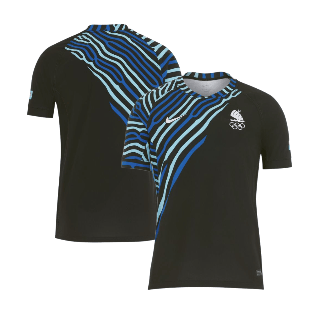 Fiji Sevens Rugby Away Olympic Games Paris 2024 Jersey – Black