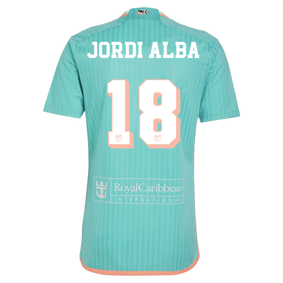 Jordi Alba 18 Inter Miami CF 2024 Archive Men Jersey – Aqua