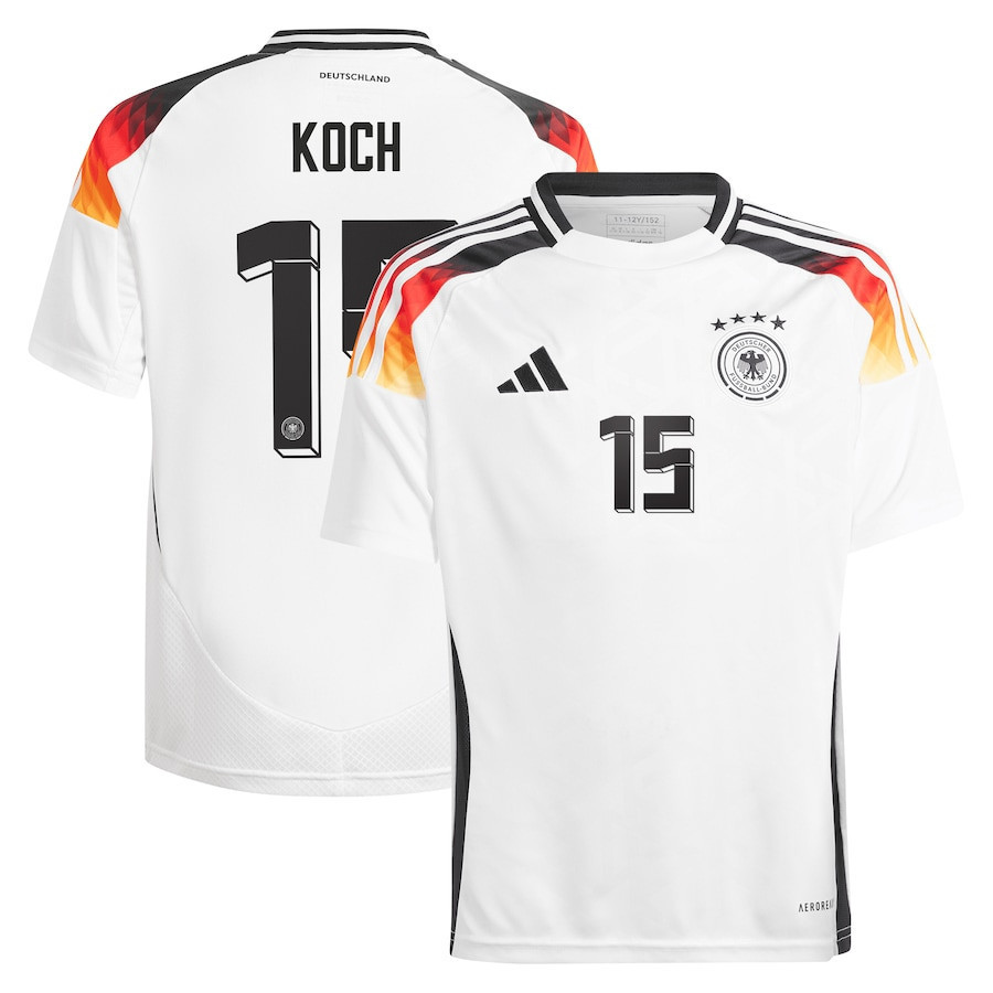 Robin Koch 15 Germany National Team 2024 Home YOUTH Jersey – White