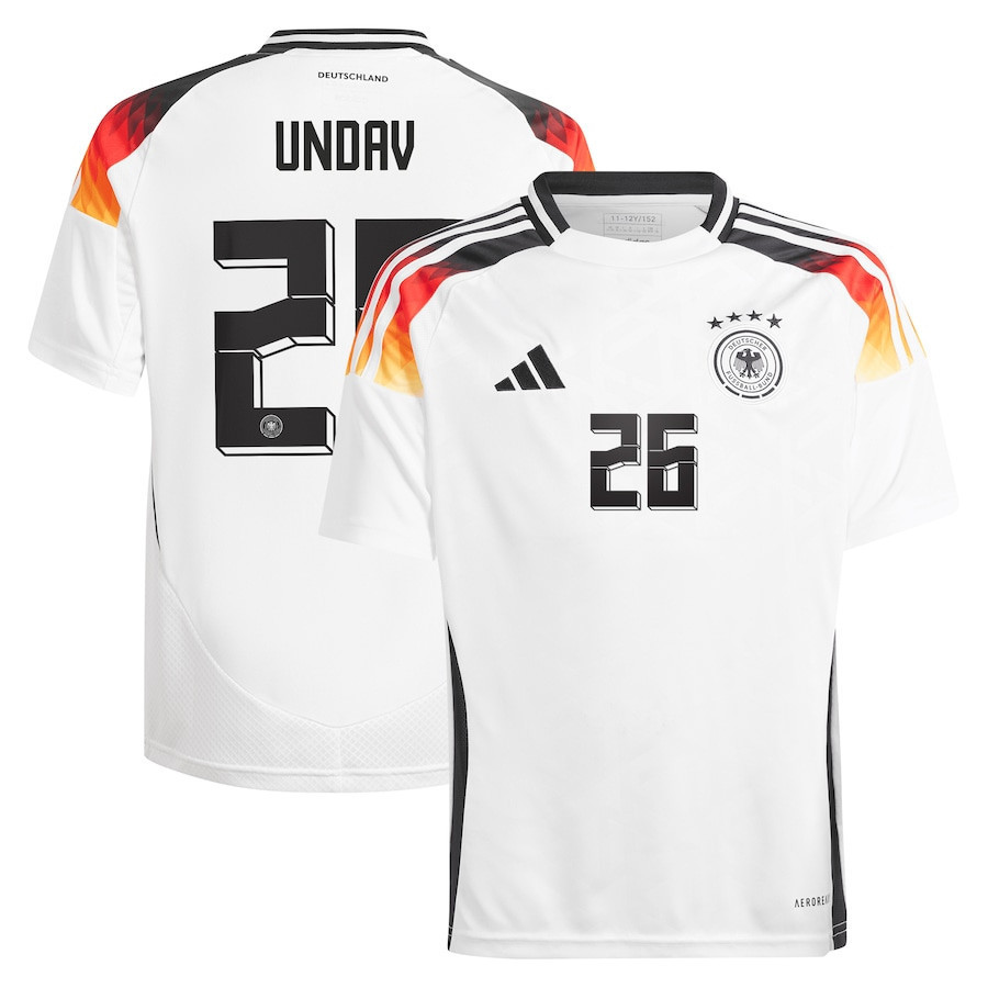 Deniz Undav 26 Germany National Team 2024 Home YOUTH Jersey – White