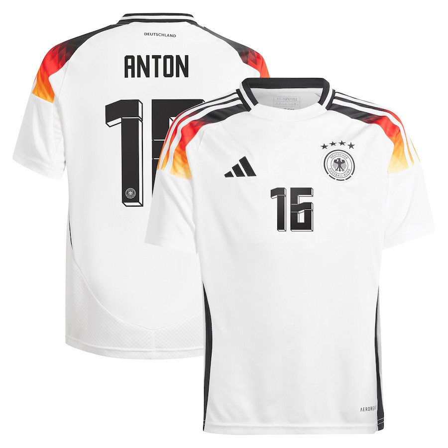 Anton 16 Germany National Team 2024 Home YOUTH Jersey – White