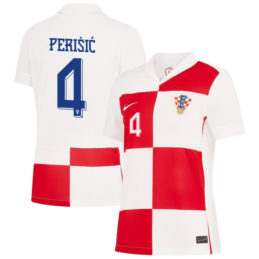 Ivan Perii? 4 Croatia National Team 2024 Home WOMEN Jersey – White