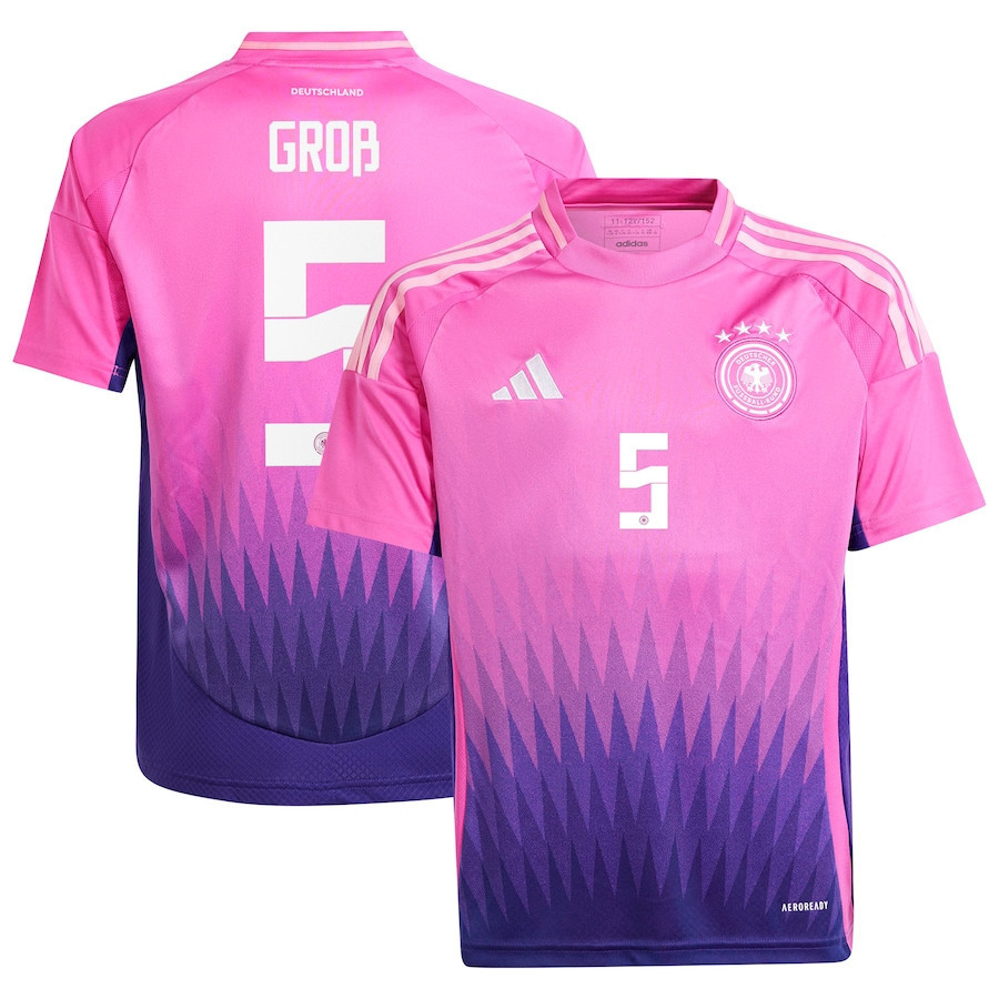 Pascal Gro 5 Germany National Team 2024 Away YOUTH Jersey – Pink