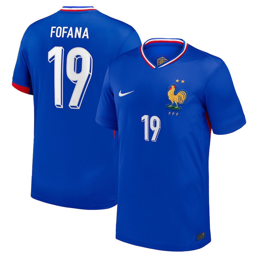 Wesley Fofana 19 France National Team 2024 Home YOUTH Jersey – Blue