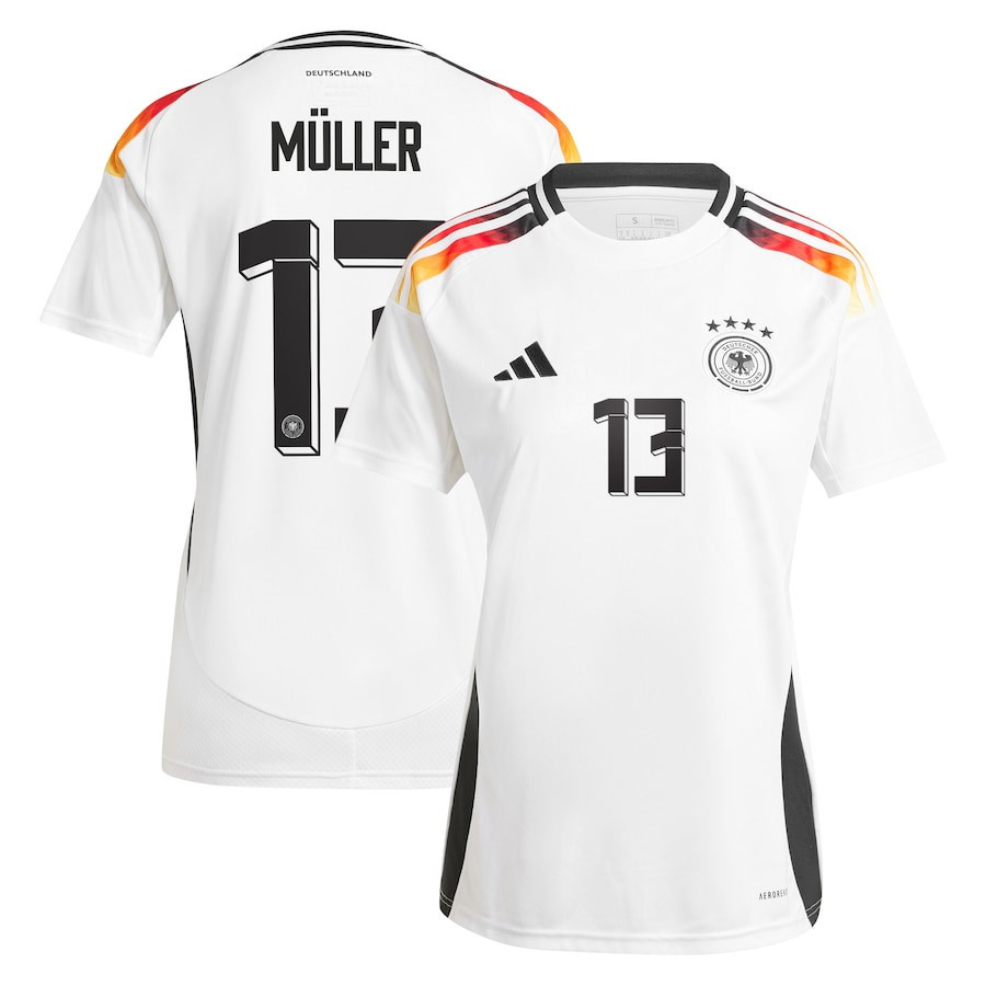 Thomas Mller 13 Germany National Team 2024 Home Women Jersey – White