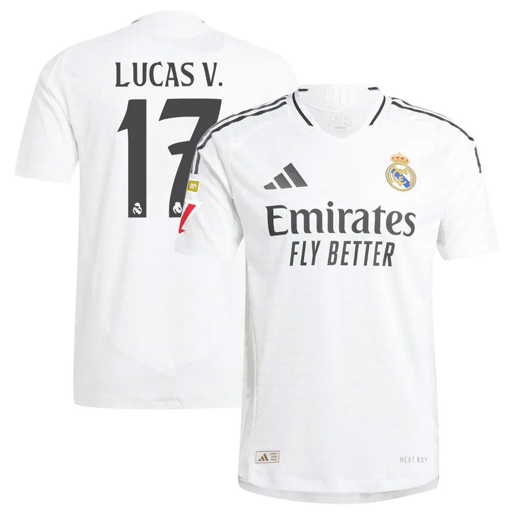 #17 Lucas Vzquez Real Madrid 2024/25 Home Player Jersey  White