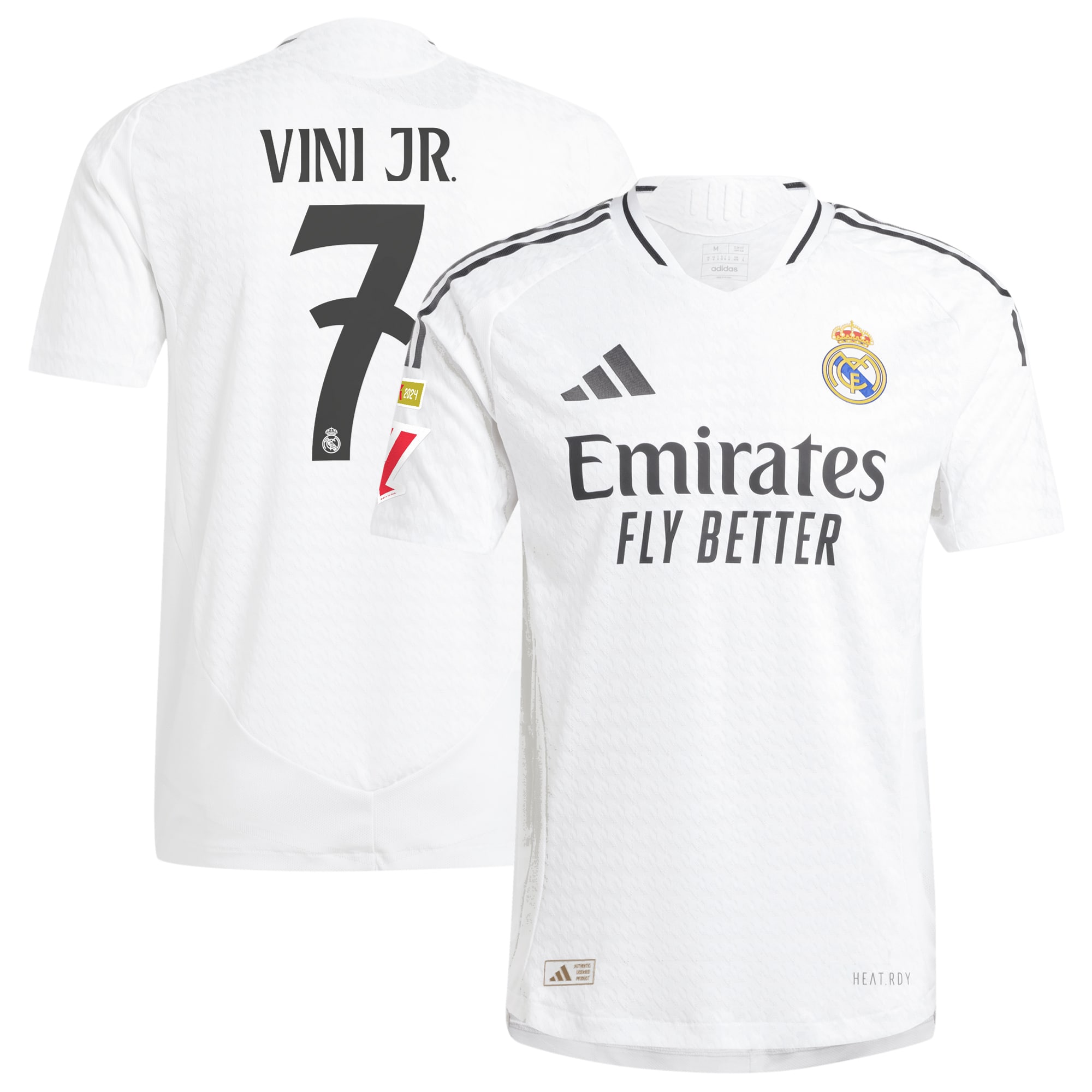 #7 Vini Jr. Real Madrid 2024/25 Home Player Jersey – White