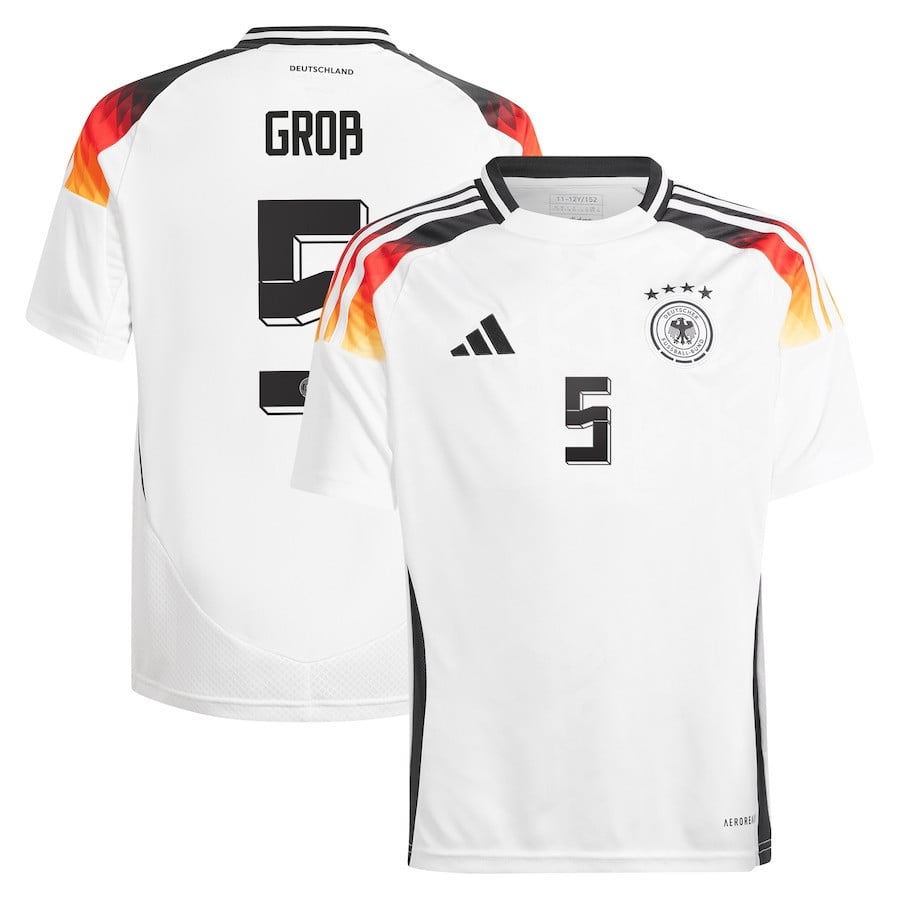 Pascal Gro 5 Germany National Team 2024 Home YOUTH Jersey – White