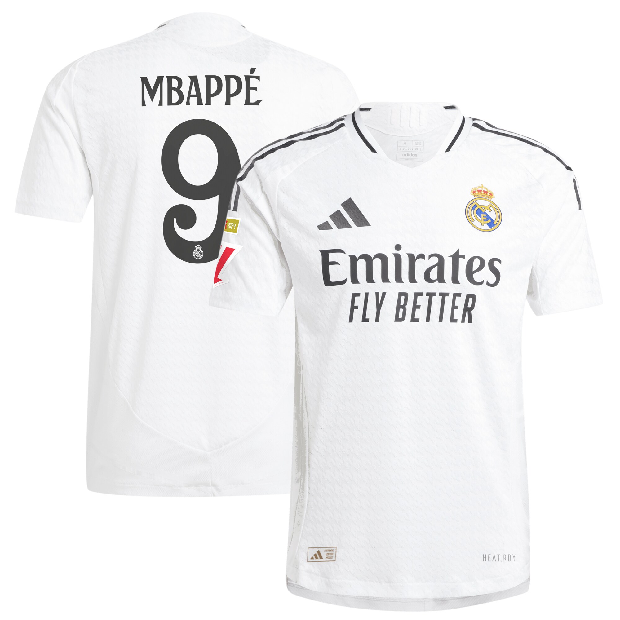 #9 Kylian Mbapp Real Madrid 2024/25 Home Player Jersey – White