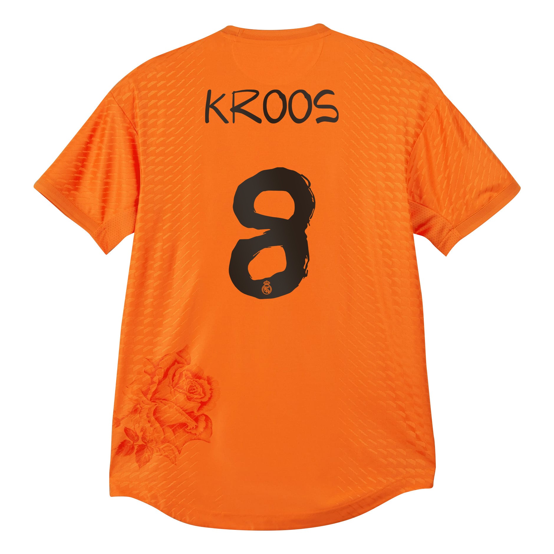 Toni Kroos 8 Real Madrid X Y-3 23/24 Hand-painted Fonts Fourth Jersey – Limited Collection – Orange