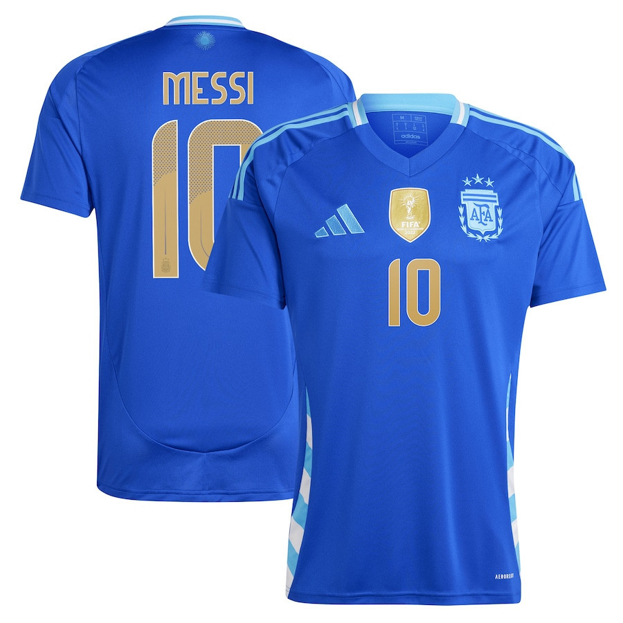 Lionel Messi 10 Argentina 2024/25 Away Jersey – Men Blue