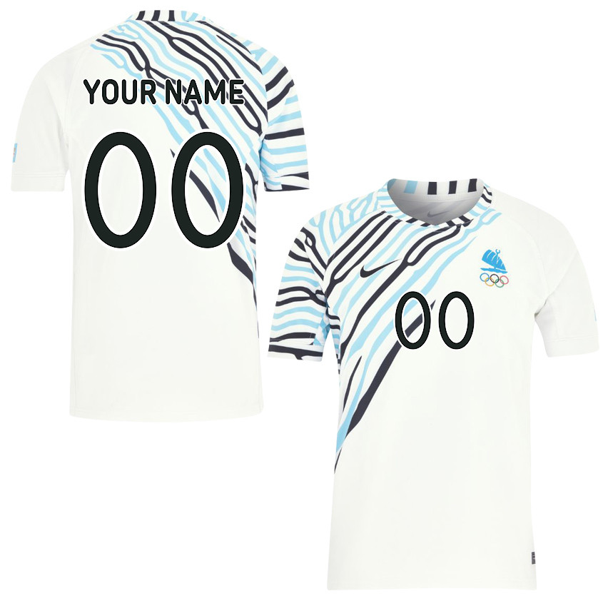 Fiji Sevens Rugby Home Olympic Games Paris 2024 Custom Jersey – White
