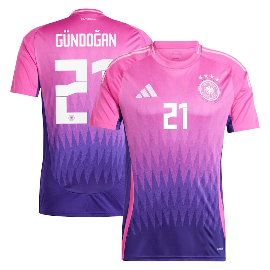 ?lkay Gndo?an 21 Germany National Team 2024 Away Men Jersey – Pink