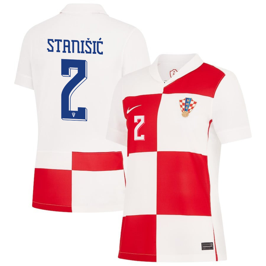 Josip Stanii? 2 Croatia National Team 2024 Home WOMEN Jersey – White