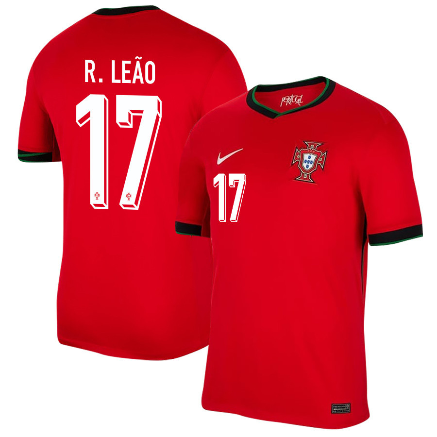 Rafael Leo 17 Portugal National Team 2024/25 Home Men Jersey – Red