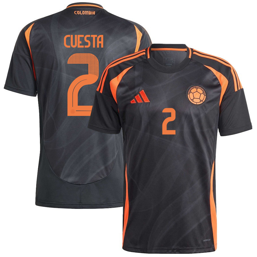 Carlos Cuesta 2 Colombia National Team 2024/25 Away Men Jersey – Black