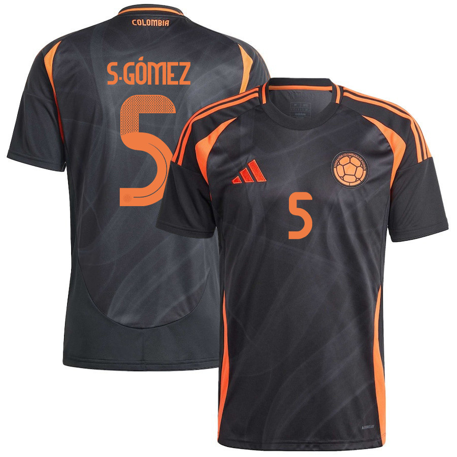 Sebastin Gmez 5 Colombia National Team 2024/25 Away Men Jersey – Black