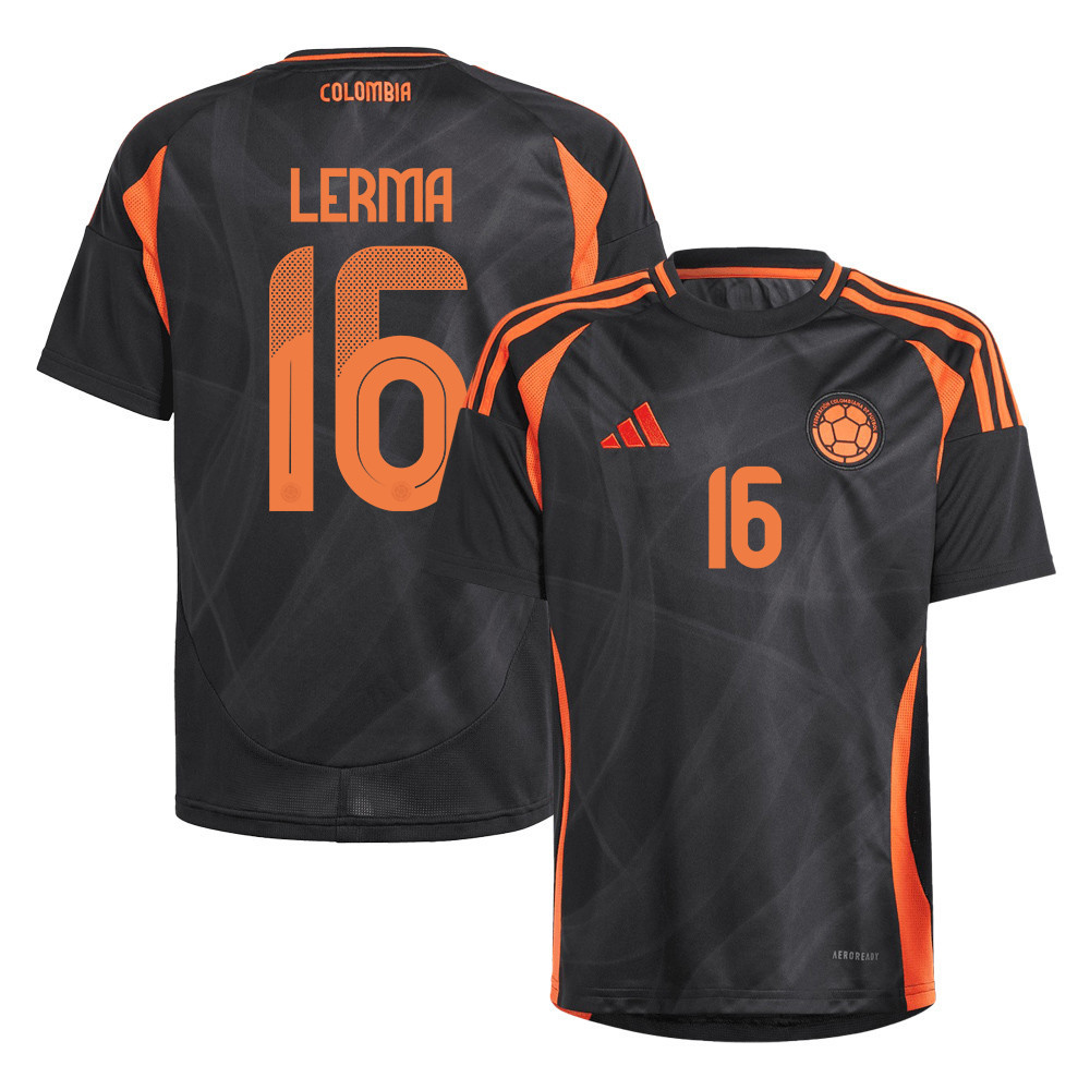 Jefferson Lerma 16 Colombia National Team 2024/25 Away YOUTH Jersey – Black