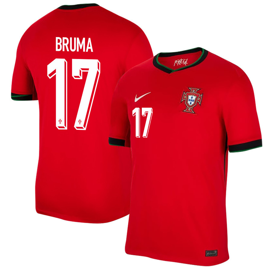Bruma 17 Portugal National Team 2024/25 Home Men Jersey – Red