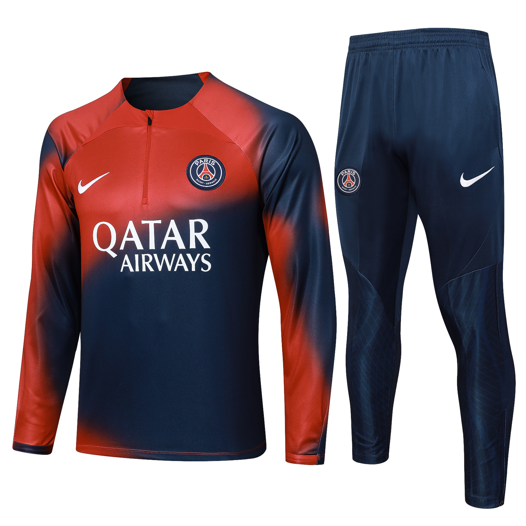 Paris Saint-Germain Training Top Set 23/24 – Red/Navy Ombre