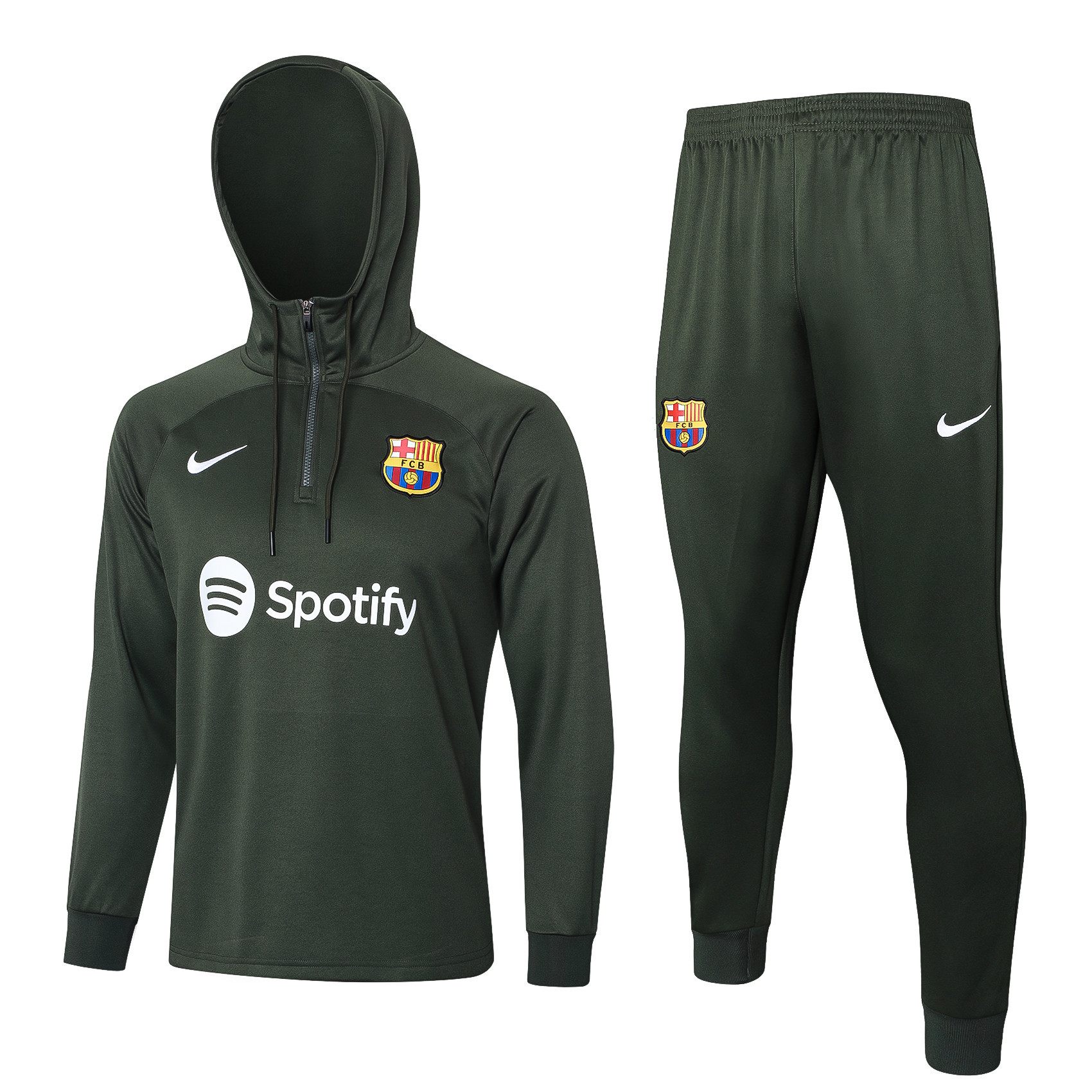Barcelona Training Top Hooded Set 23/24 – Olive