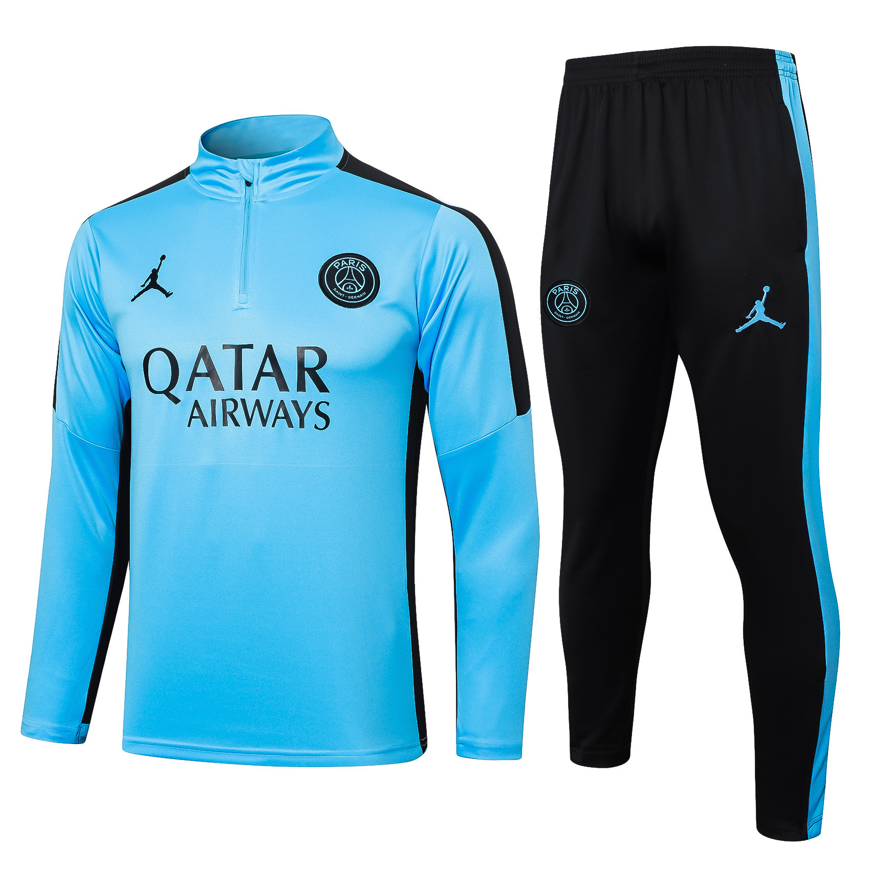 Paris Saint-Germain Training Top Set 23/24 – Light Blue/Black