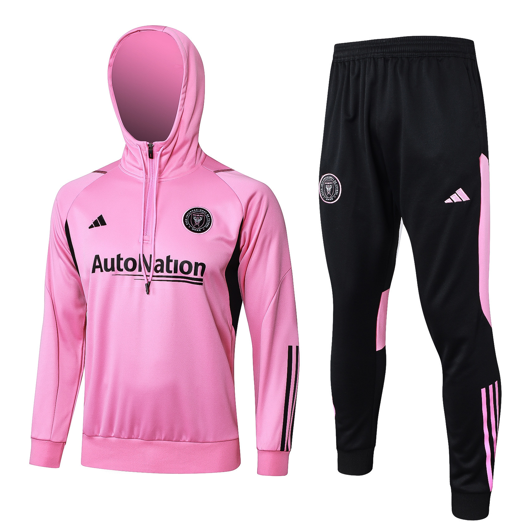 Inter Miami Training Top Hooded Set 23/24 – Black/Pink