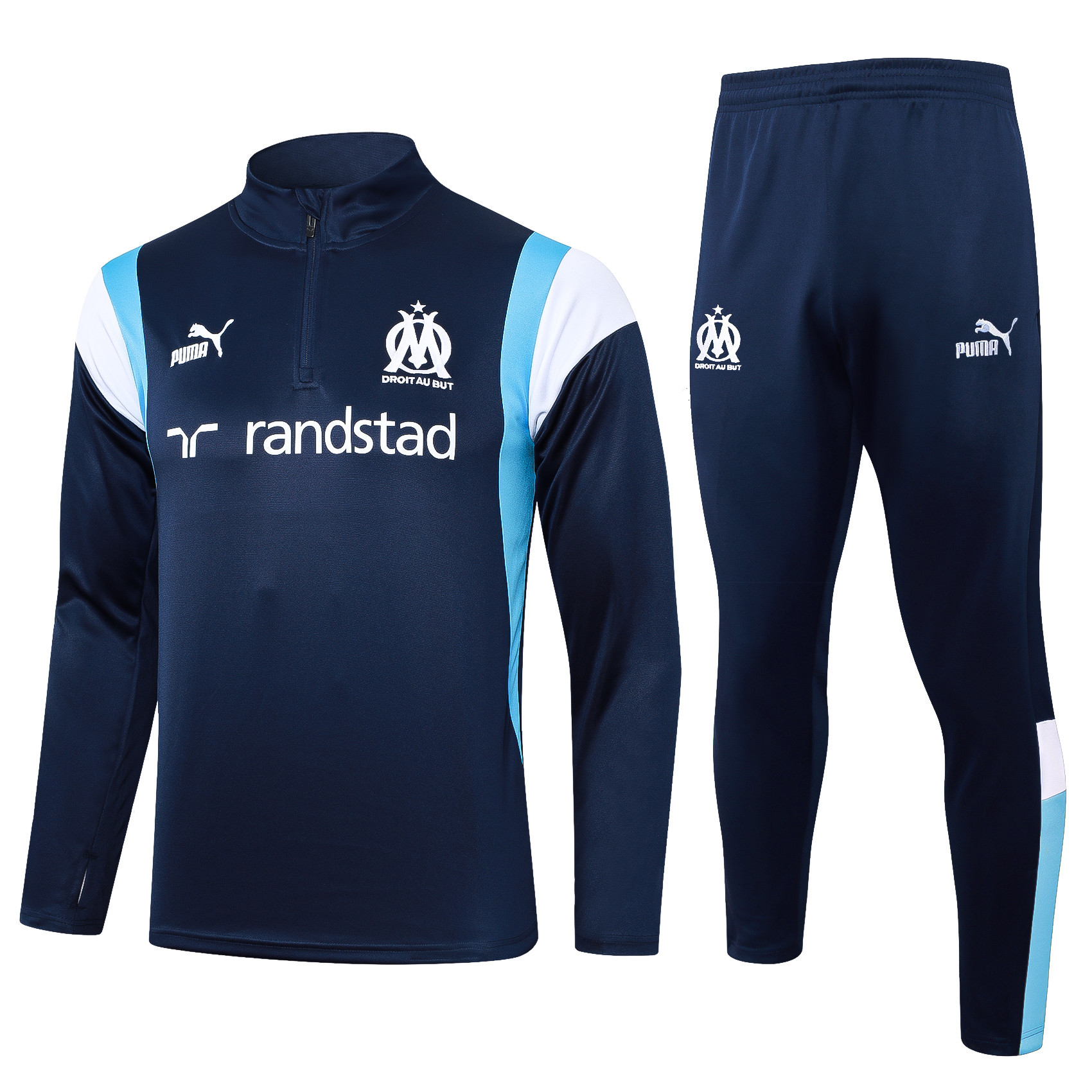 Olympique de Marseille Training Top Set 23/24 – Navy Blue