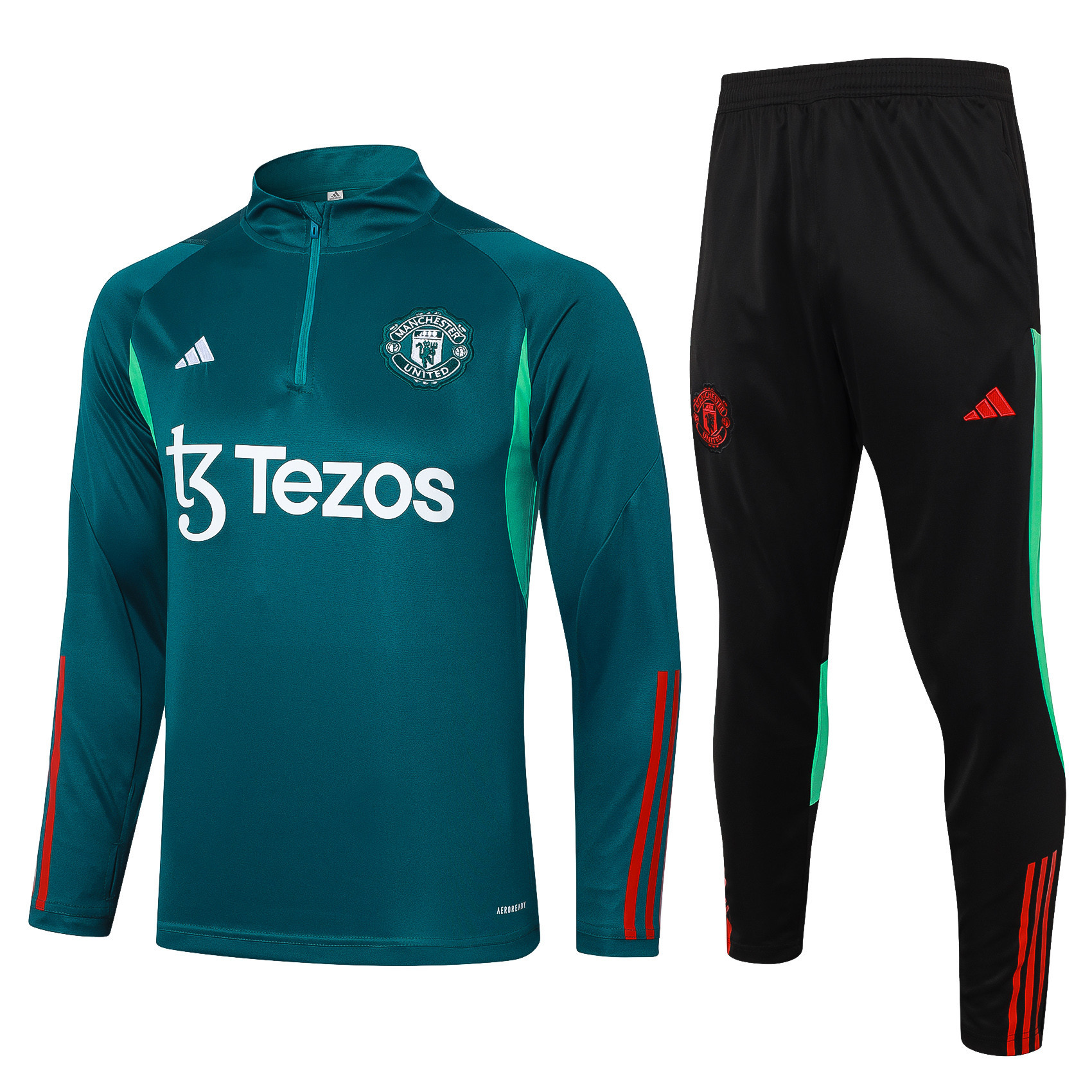 Manchester United Training Top Set 23/24 – Dark Green/Black