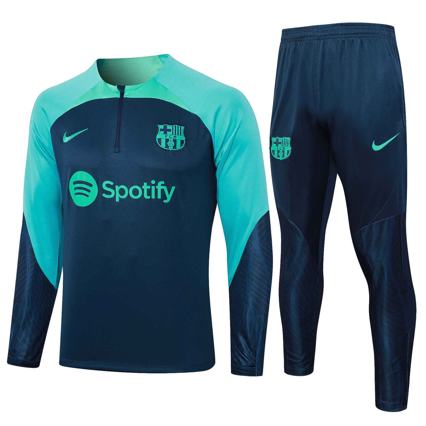 Barcelona Training Top Set 23/24 – Teal/Navy