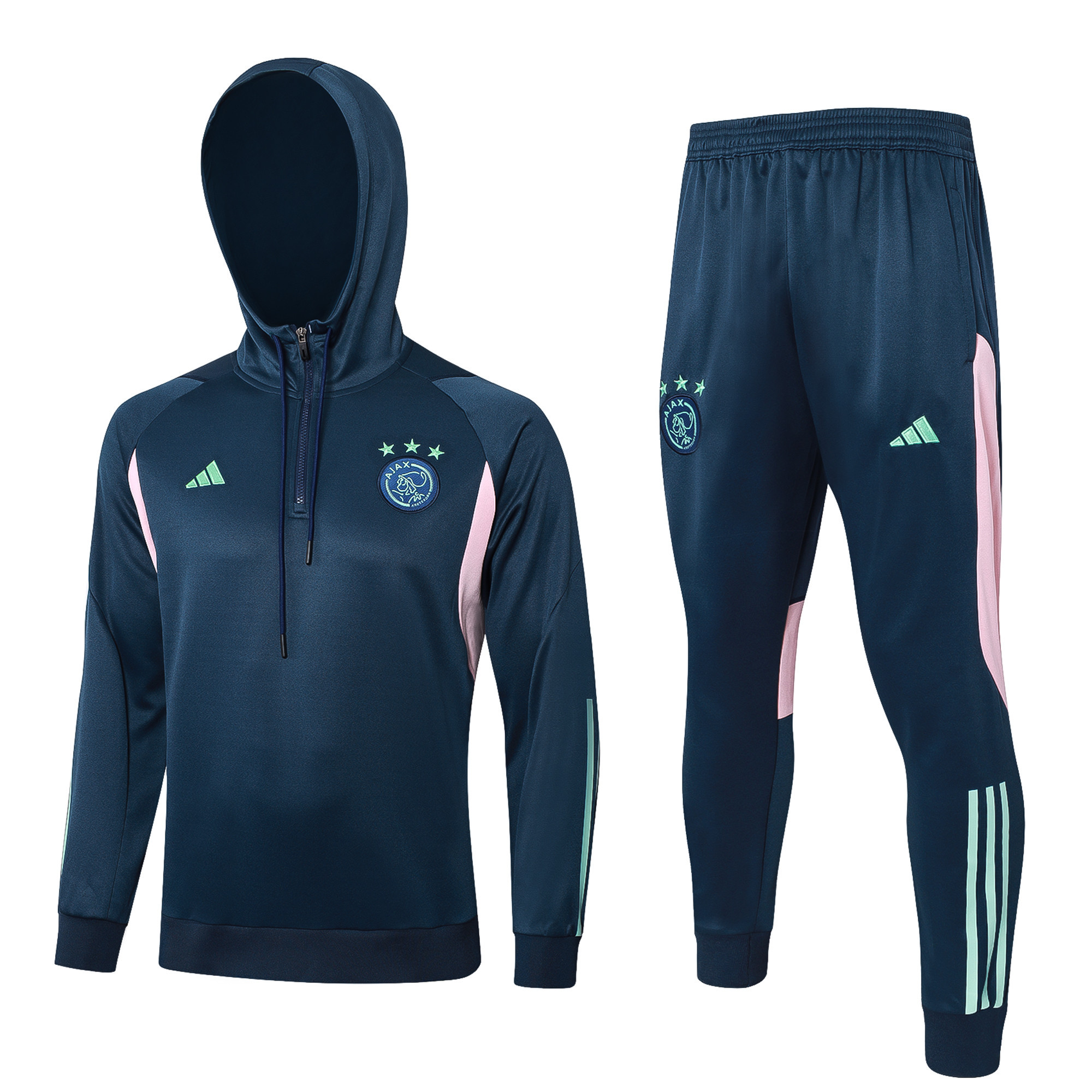 Ajax Amsterdam Training Top Hooded Set 23/24 – Blue/Pink